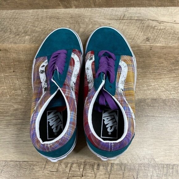 VANS Acid Prep Multicolor Plaid Sneakers Skate Shoes Womens 6.5 Mens 5 NEW - Picture 6 of 10